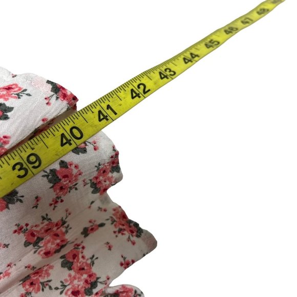 Torrid White Pink Floral Print Gauzy Sleeveless Sheath Dress 18 - Picture 8 of 11